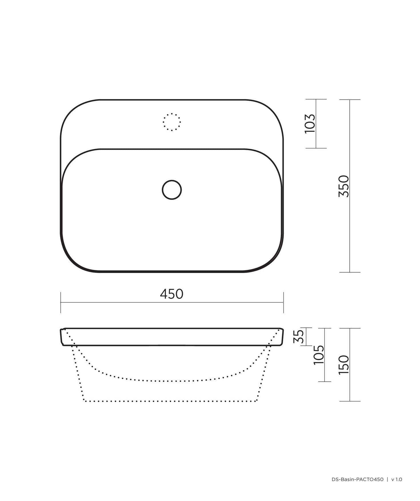 Seima Limni 450 Inset Basin