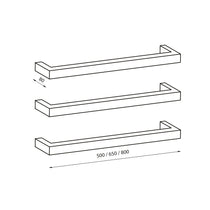 Radiant Low Voltage Single Square Bar 500mm Mirror Polished