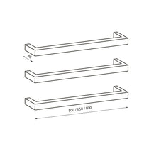 Radiant Low Voltage Single Square Bar 800mm Mirror Polished