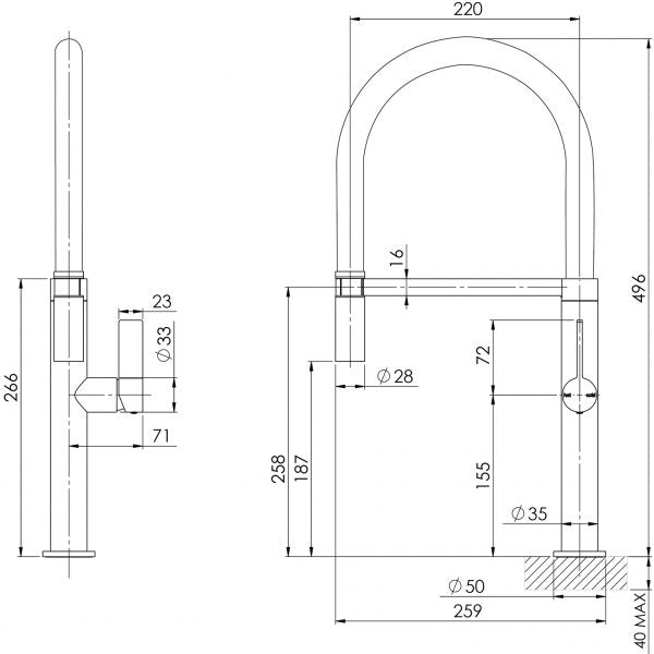 Phoenix Prize Flexicoil Sink Mixer