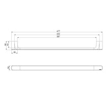 Phoenix Nuage 600mm Single Towel Rail