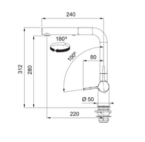 Franke Active Pullout Dual Spray Sink Mixer