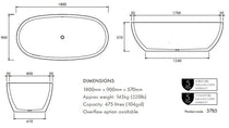 Apaiser Sapphire Freestanding Bath