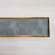 Bespoke Raw Brass Tile Insert Shower Grate