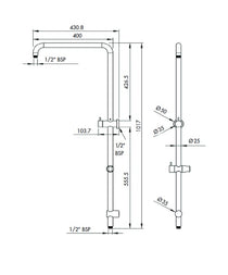 Bakara Twin Shower System