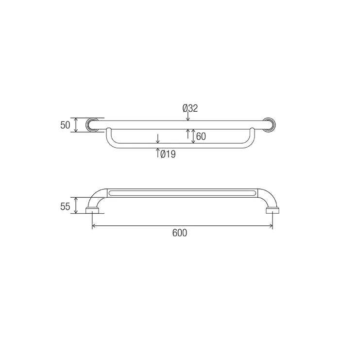 Conserv Grab Rail with Towel Rail