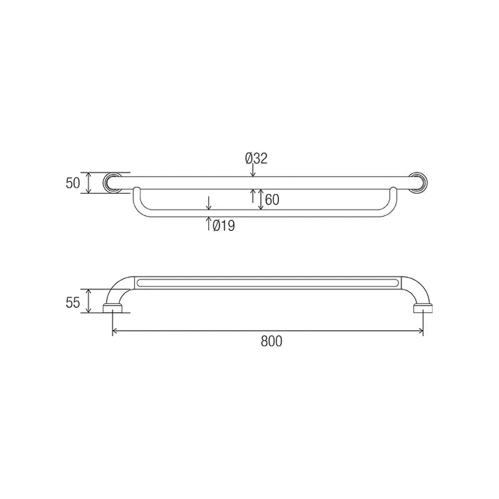 Conserv Grab Rail with Towel Rail