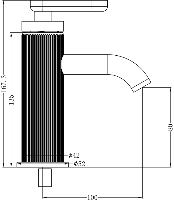 Novas Frame Basin Mixer with Lever