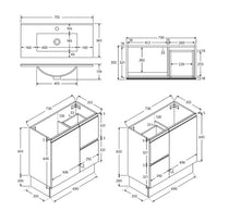 Fienza Siska Slim Vanity