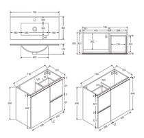 Fienza Siska Slim Vanity