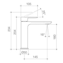 Caroma Urbane II Lead Free Mid Tower Basin Mixer