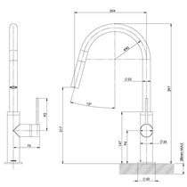 Phoenix Vivid Slimline Pullout Sink Mixer