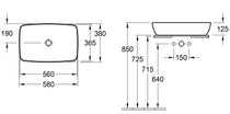 Villeroy & Boch Artis Rectangle Above Counter Basin