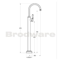 Brodware Neu England Floor Mounted Bath Mixer